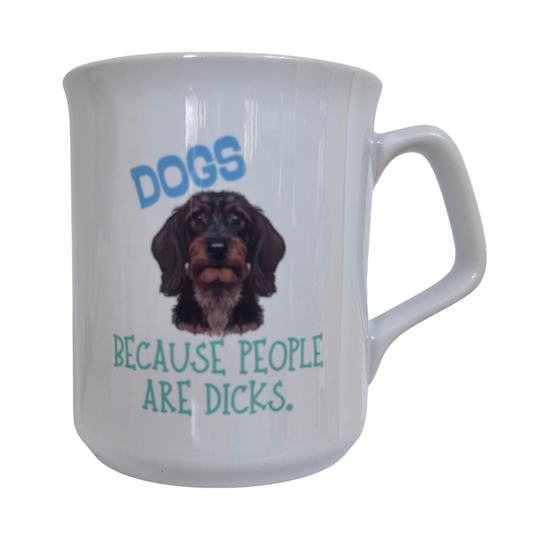 *Personalised* Dogs - People are Dicks Mug