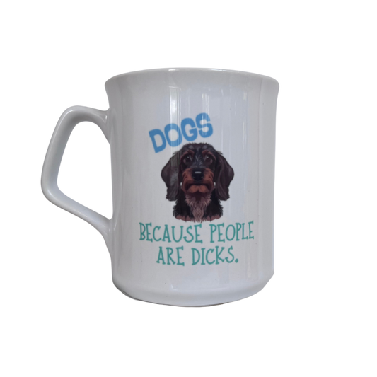 *Personalised* Dogs - People are Dicks Mug