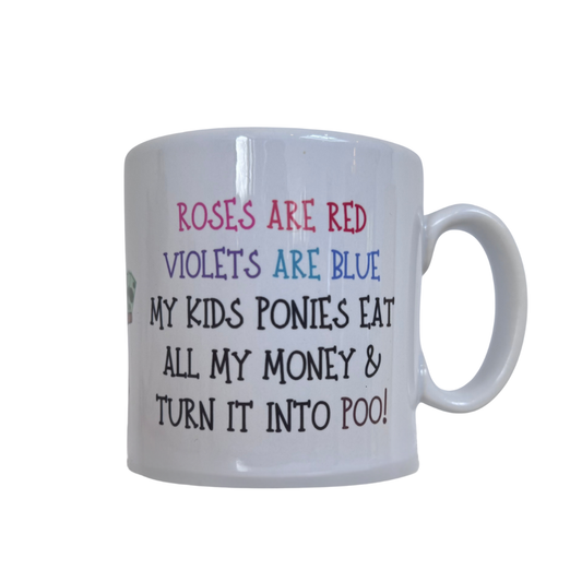 *Personalised* Ponies/Horses Turn Money to Poo Mug