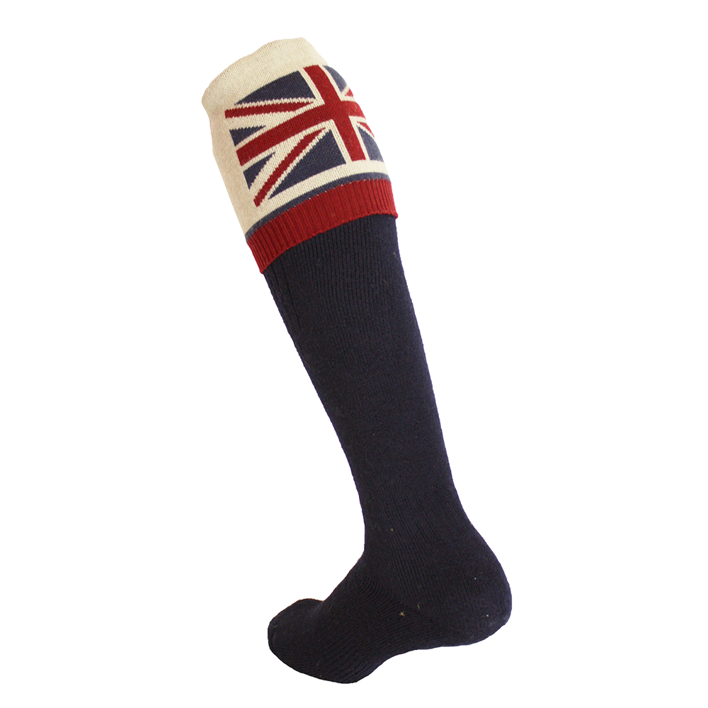 Waring Brooke Union Jack Socks - Navy