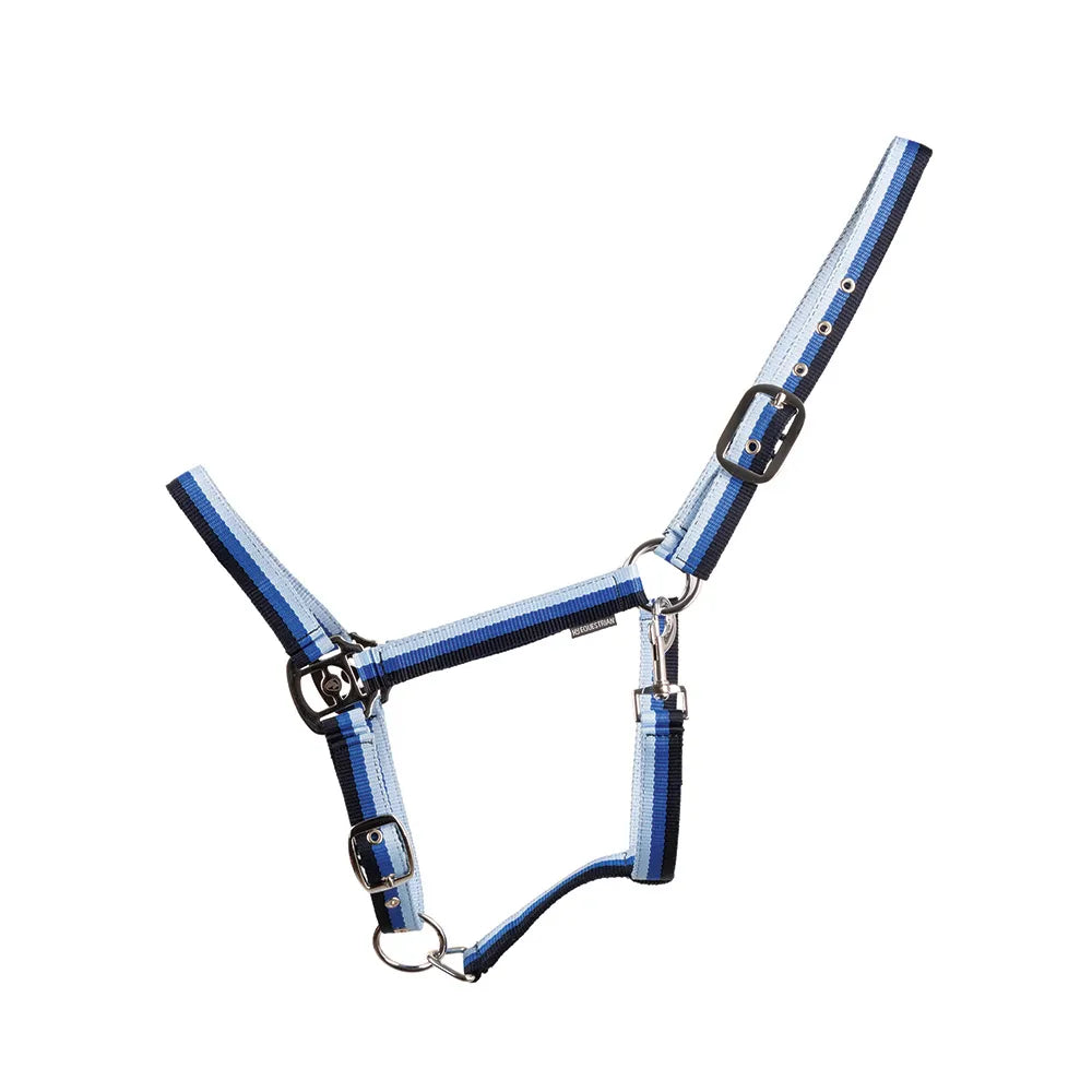 Hy Equestrian Trinity Head Collar - Navy/Blue/Light Blue