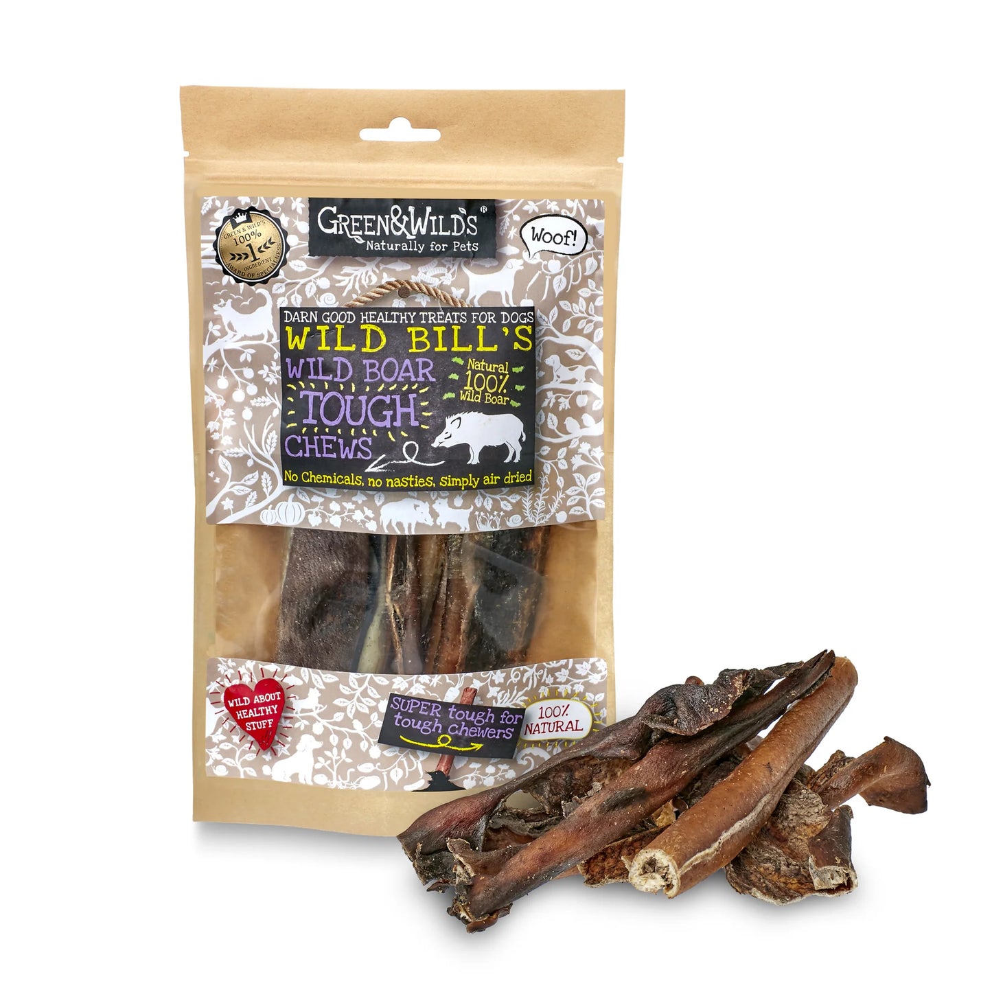 Wild Boar Tough Chews, 160g