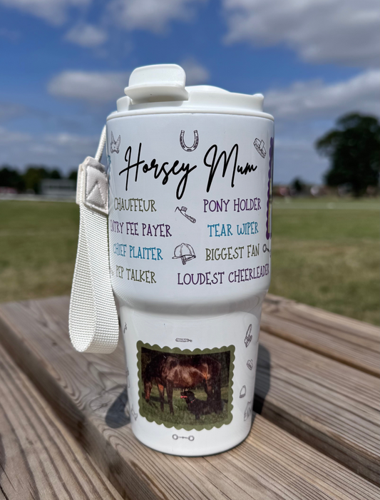 *Personalised* Horsey Mum 20oz Thermos