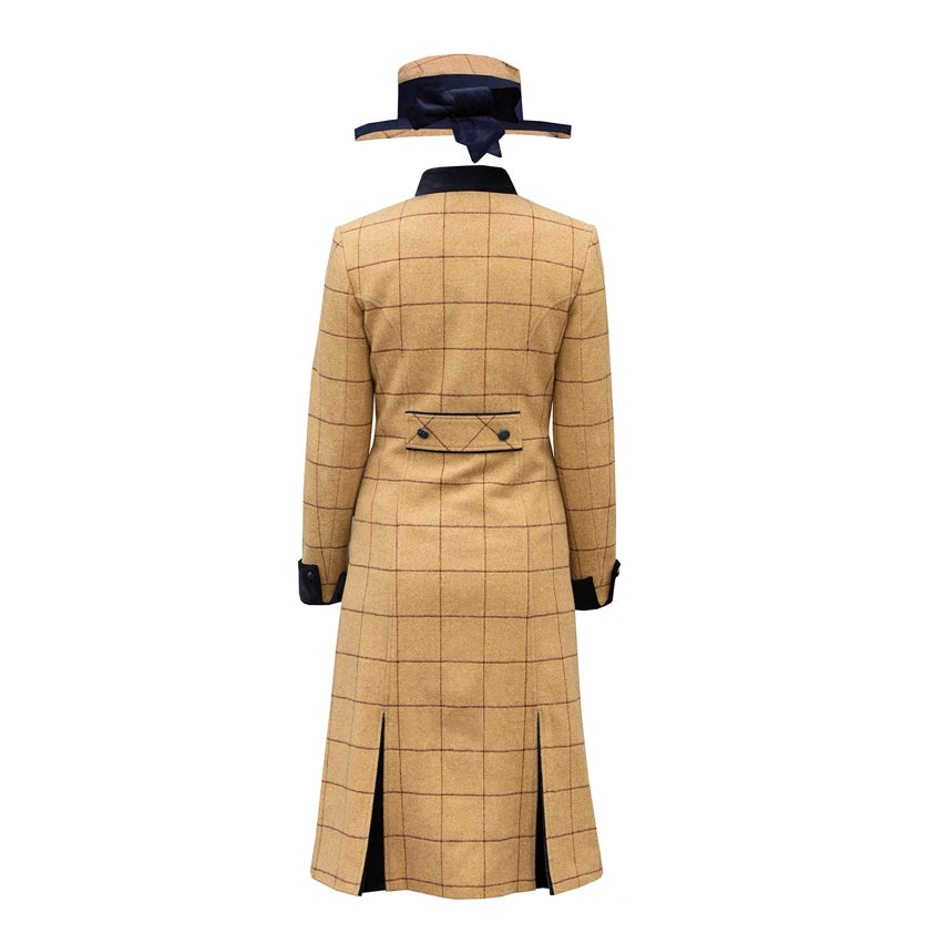 Longline Wheatley Tweed Leaders Jacket Dress + Hat
