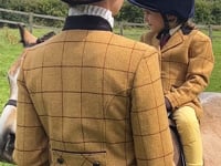 Longline Wheatley Tweed Leaders Jacket Dress + Hat