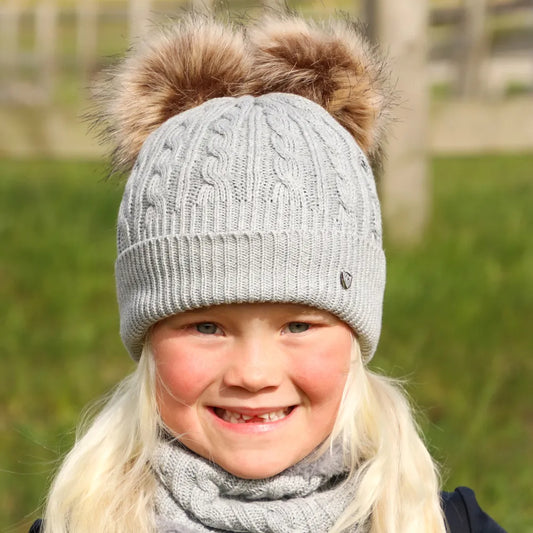 Hy Equestrian Morzine Children's Bobble Hat