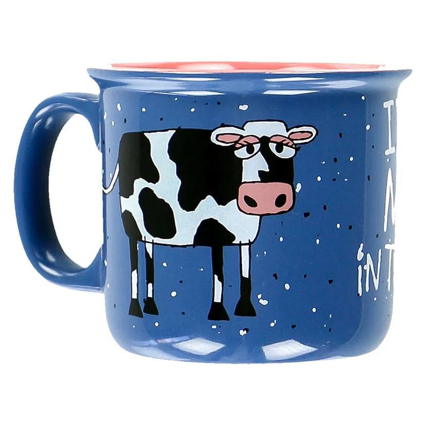 LazyOne Mooody In the Morning Cow Mug