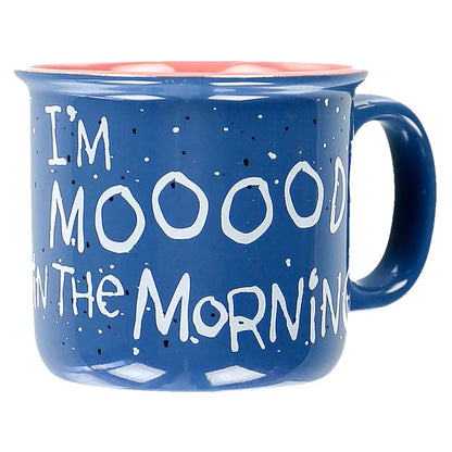 LazyOne Mooody In the Morning Cow Mug