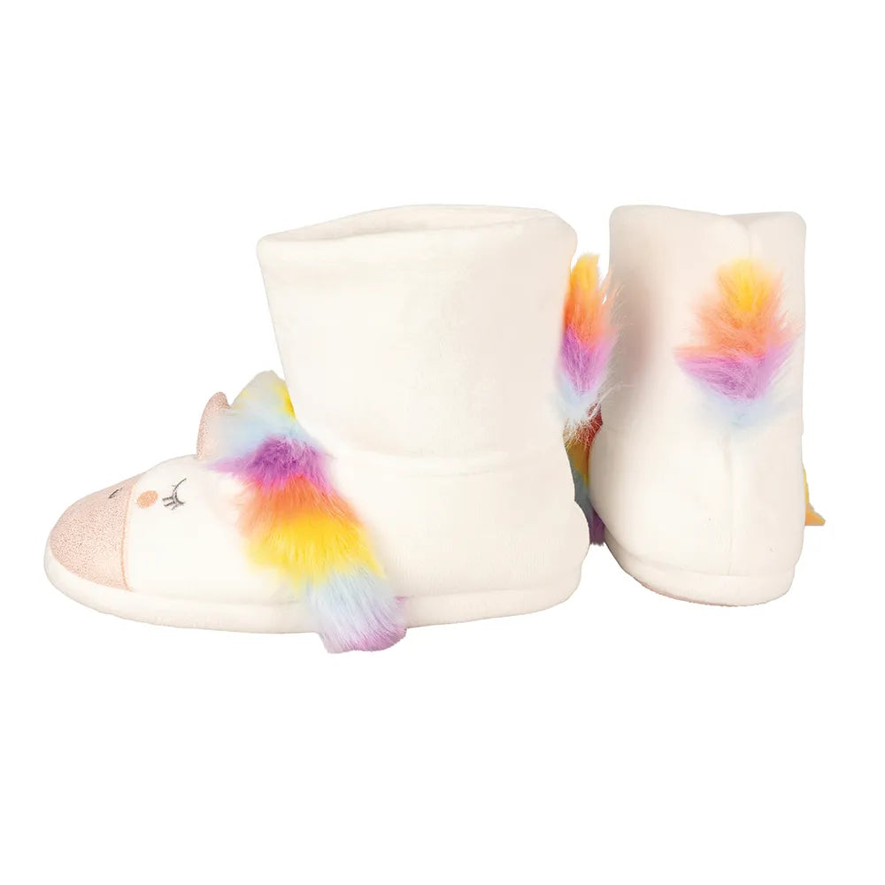Little Rider Unicorn Boot Slippers