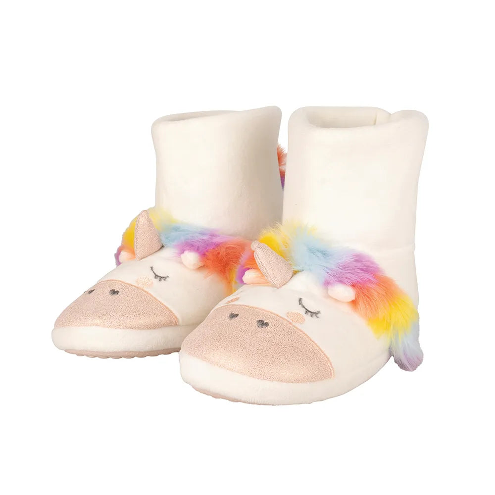 Little Rider Unicorn Boot Slippers