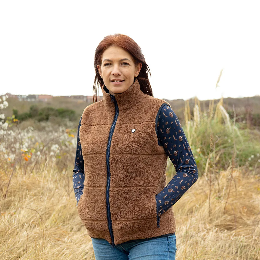 Hy Equestrian Elevate Style Teddy Fleece Gilet