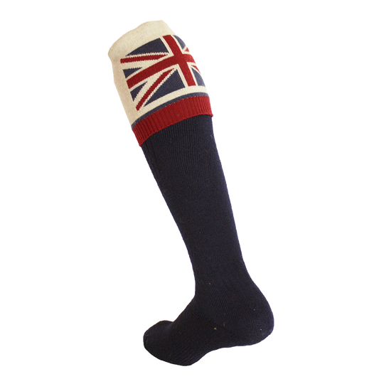 Waring Brooke Union Jack Socks - Navy