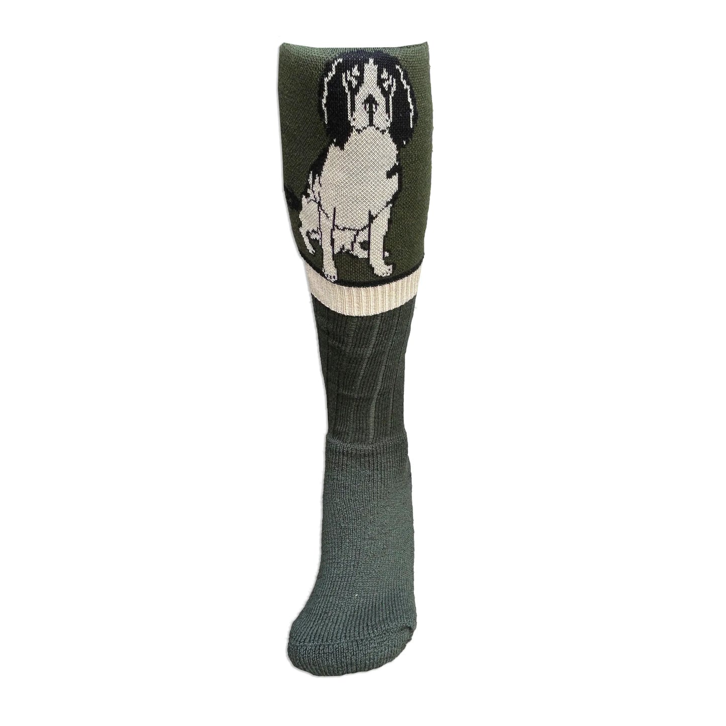 Waring Brooke Springer Spaniel Socks - Black Olive