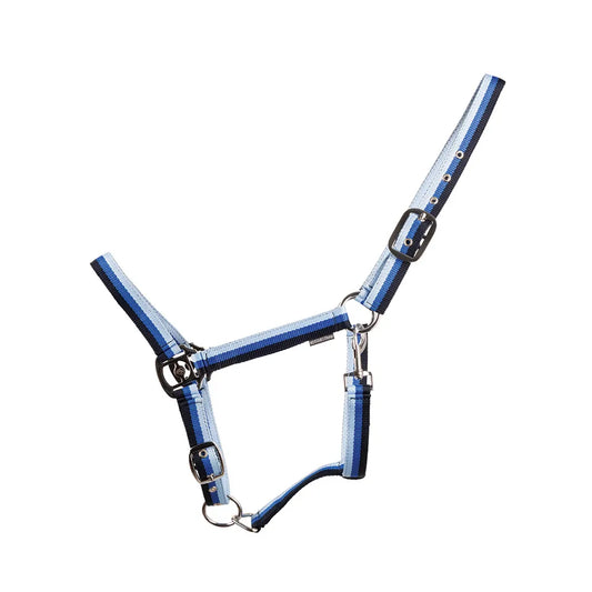 Hy Equestrian Trinity Head Collar - Navy/Blue/Light Blue