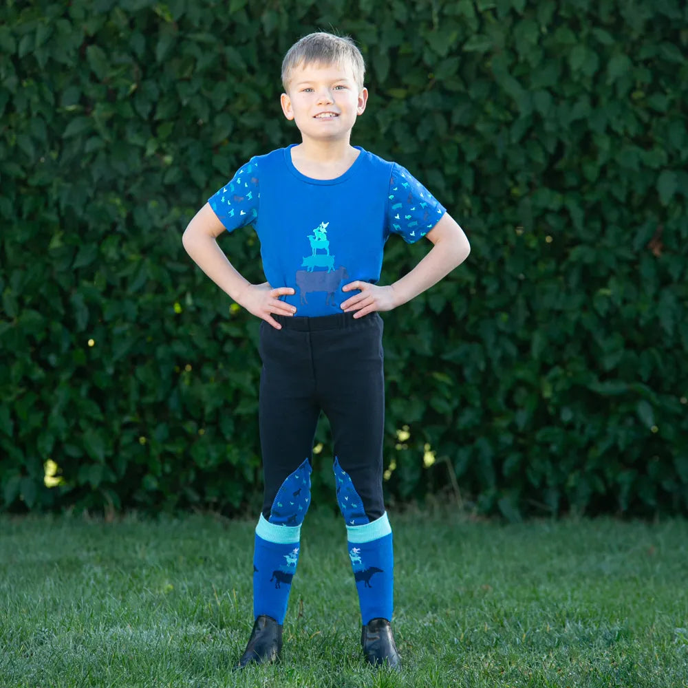 Farm Collection Tots Jodhpurs By Little Knight - Navy/Cobalt Blue