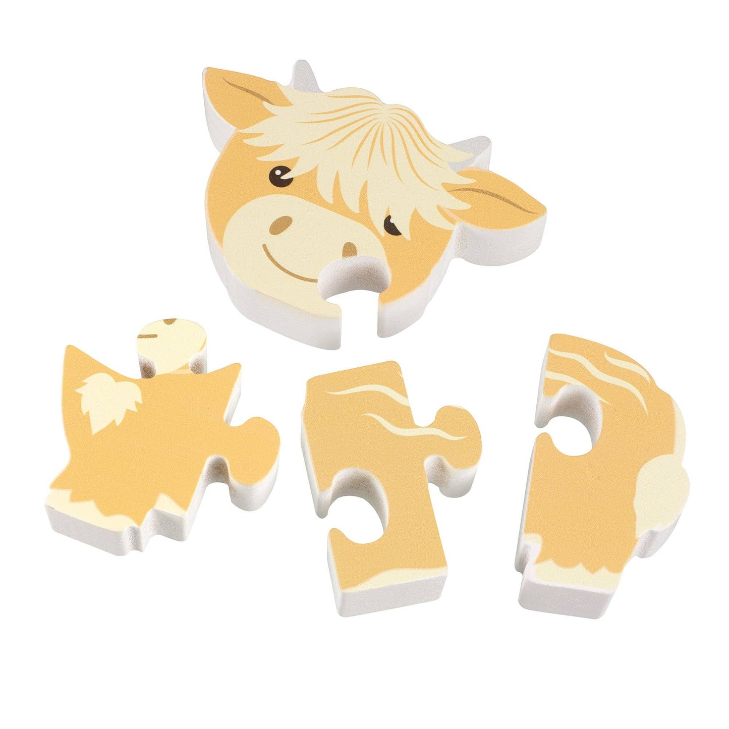 Highland Cow Wooden Puzzle