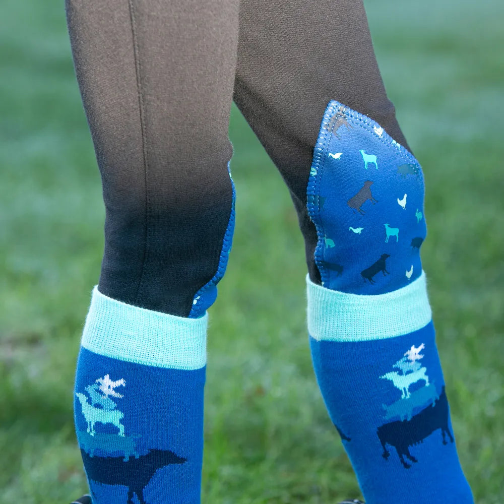 Farm Collection Socks by Little Knight (Pack of 3) - Cobalt Blue/Navy