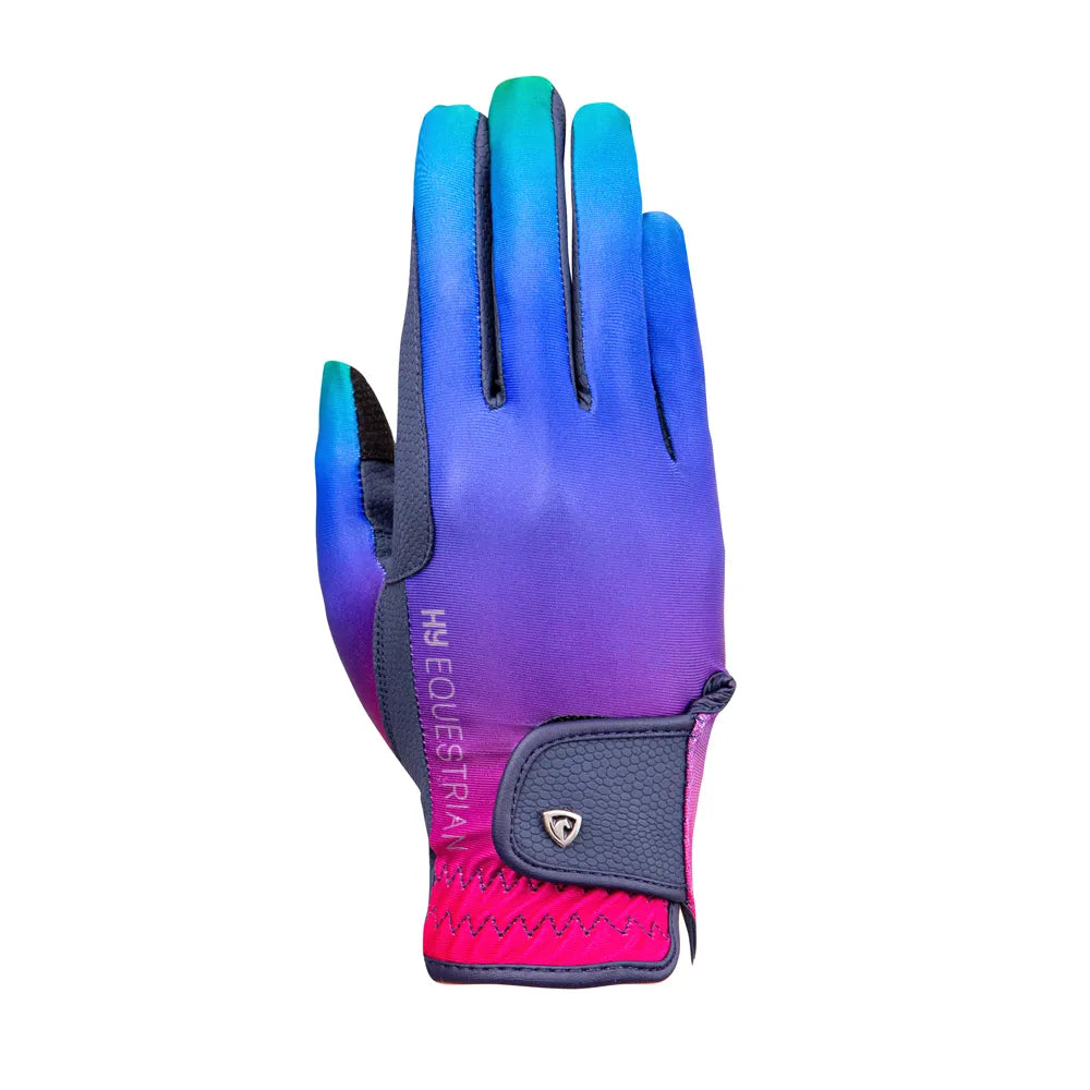 Hy Equestrian Ombre Junior Riding Gloves