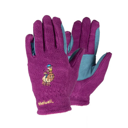 Hy Equestrian Thelwell Collection Pony Friends Fleece Riding Gloves