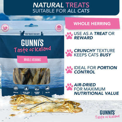 Gunni's Whole Herring Cat Treats