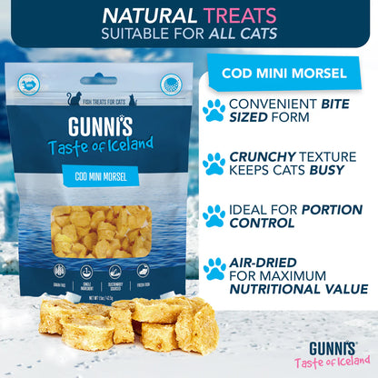 Gunni's Cod Mini Morsels Cat Treats