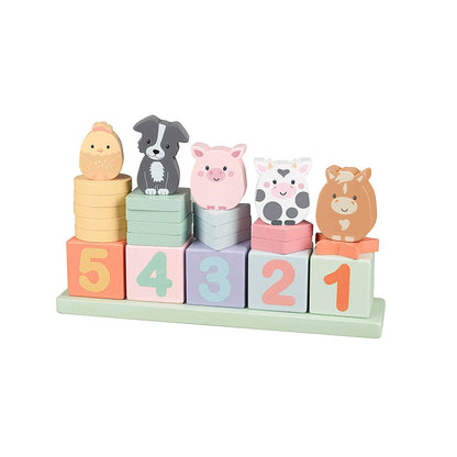 Farmyard Wooden Animal Counting Game