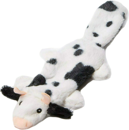 Animate Flat Friends Black & White Cow 15"