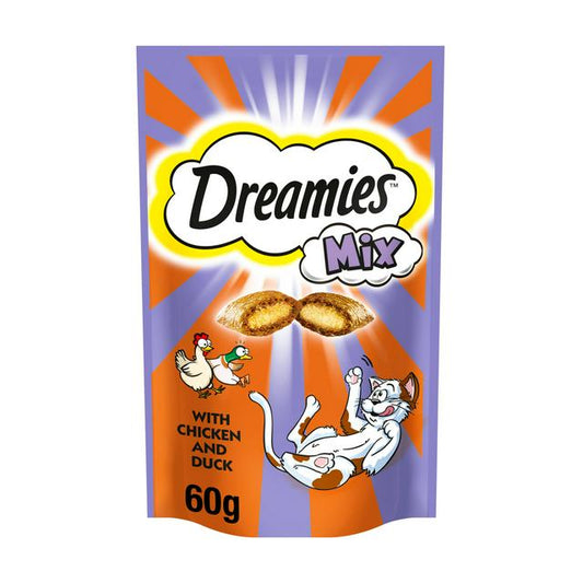 Dreamies Mix Duck & Chicken Cat Treats 60g