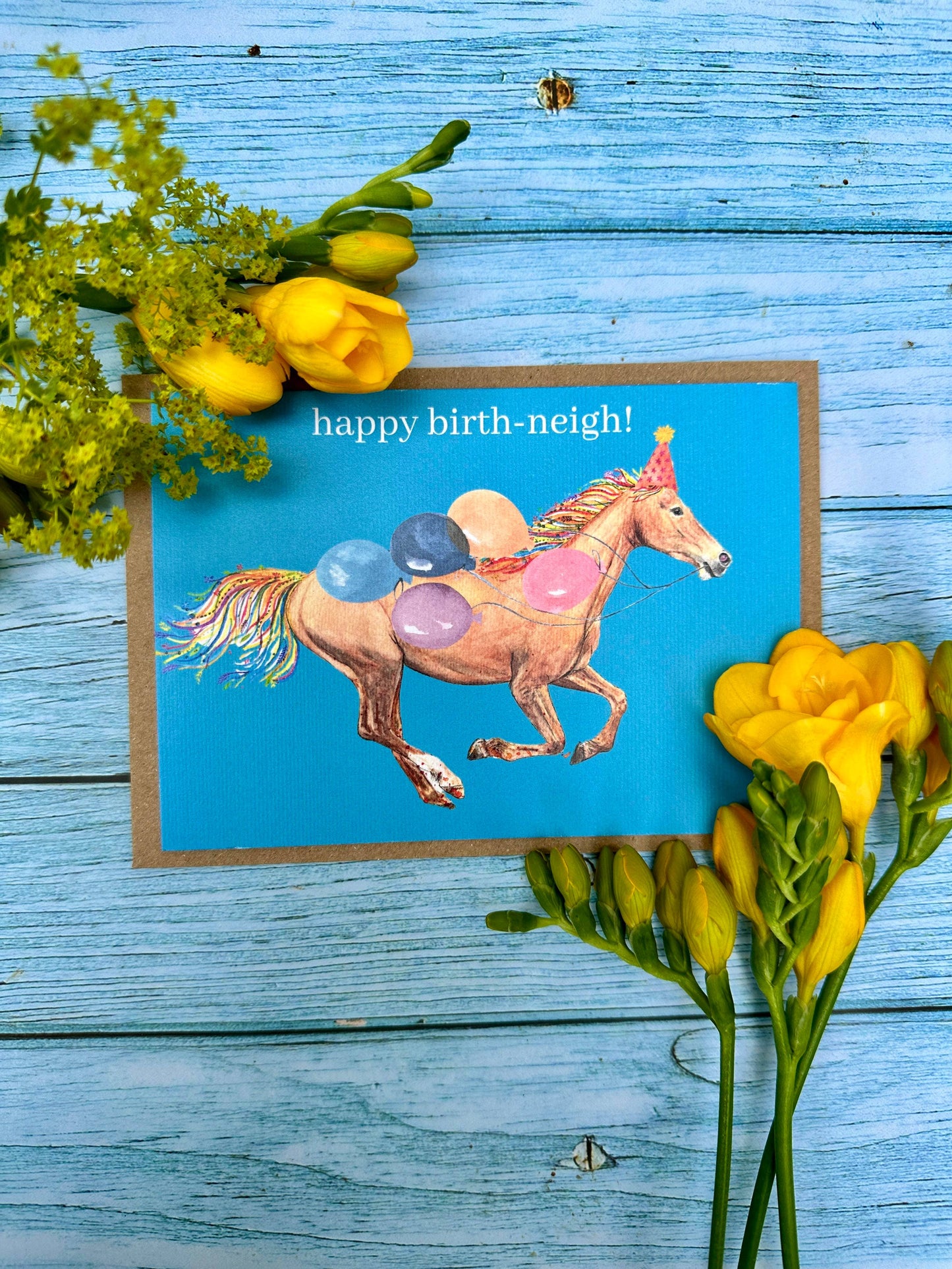 Horse Birthday Neigh Eco Friendly Gift Card