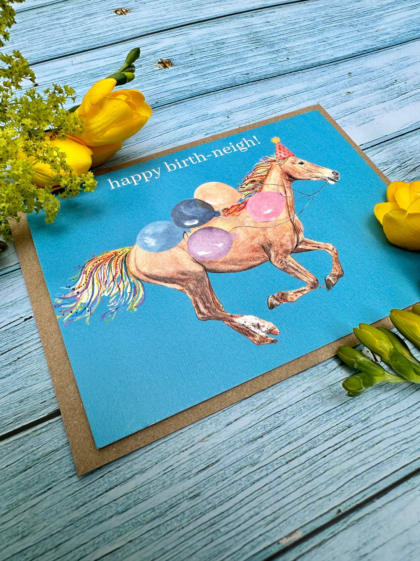 Horse Birthday Neigh Eco Friendly Gift Card