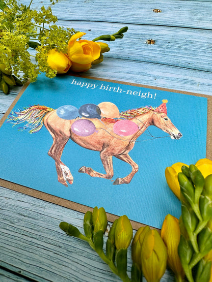 Horse Birthday Neigh Eco Friendly Gift Card