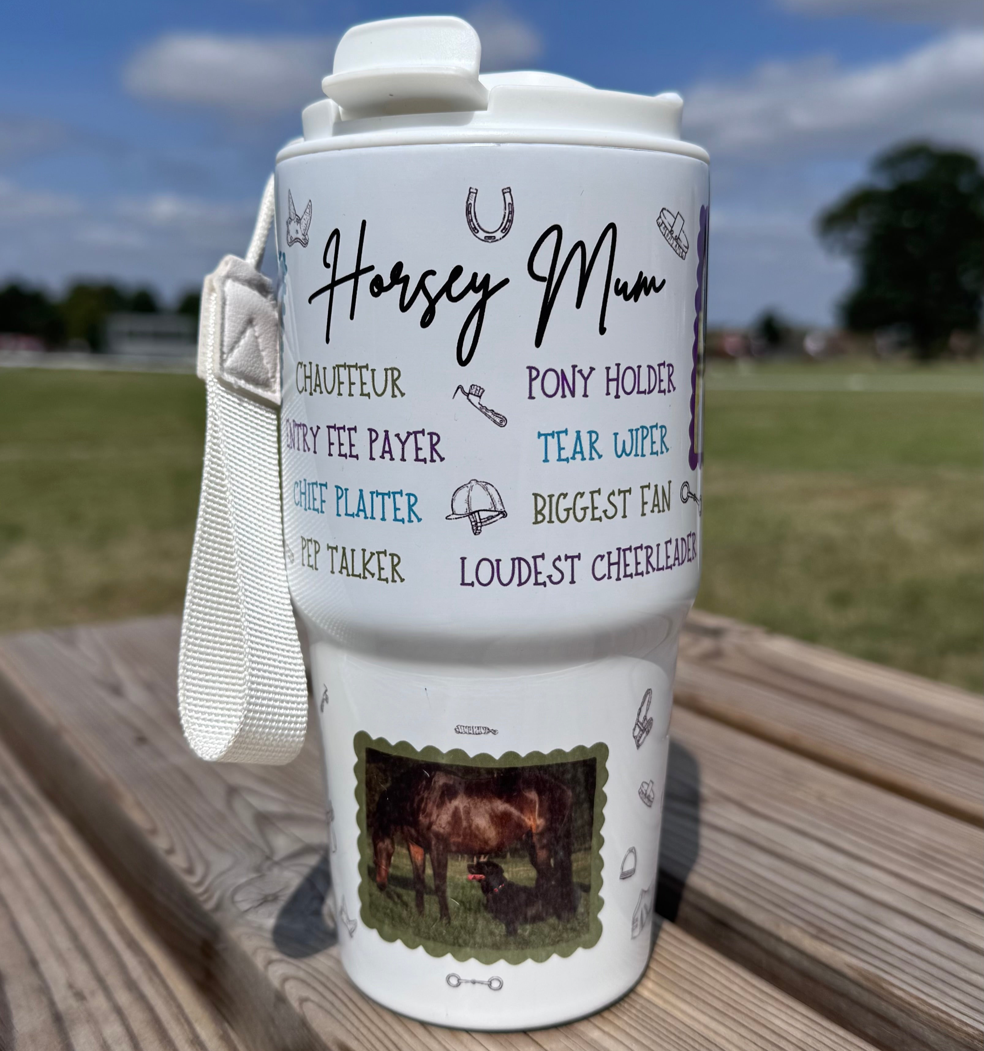 *Personalised* Horsey Mum 20oz Thermos