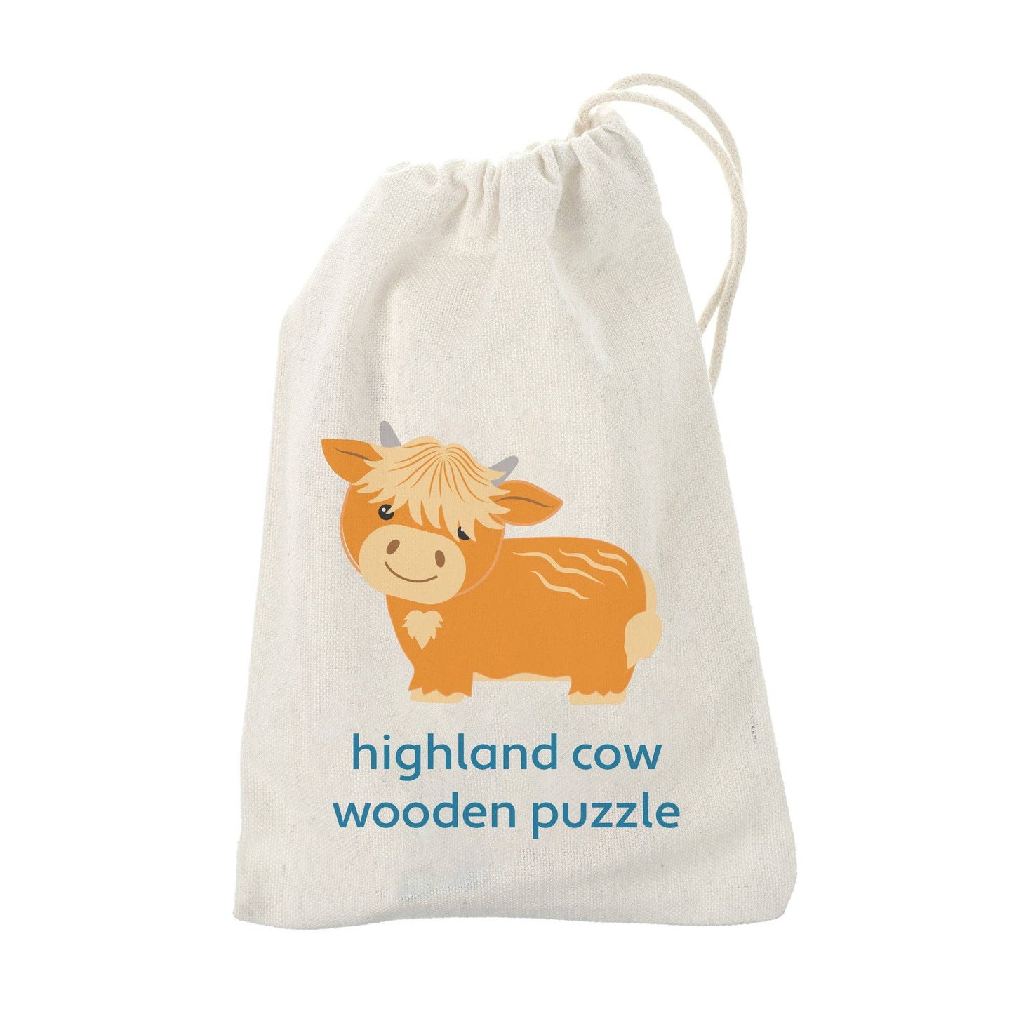 Highland Cow Wooden Puzzle