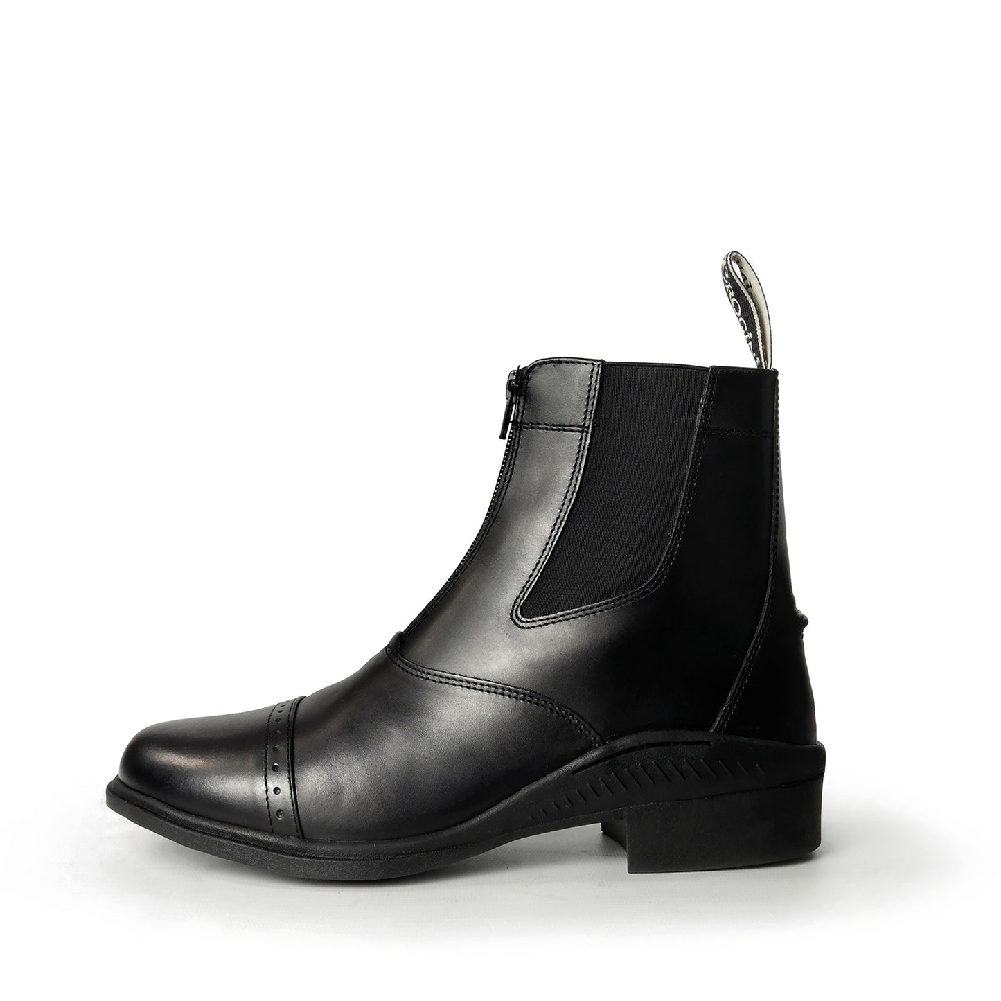 Brogini Tivoli Leather Paddock Boots - Black