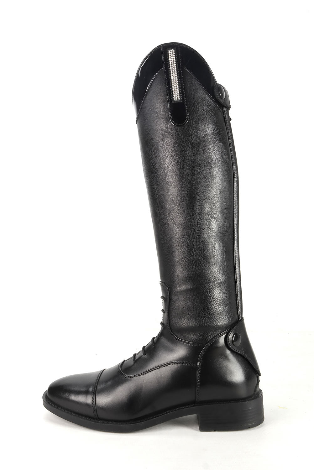 Brogini Como Piccino Boots Children's - Black Patent Wide