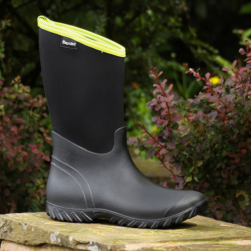 Brogini Wb175 Belmont Wellies Black/lime