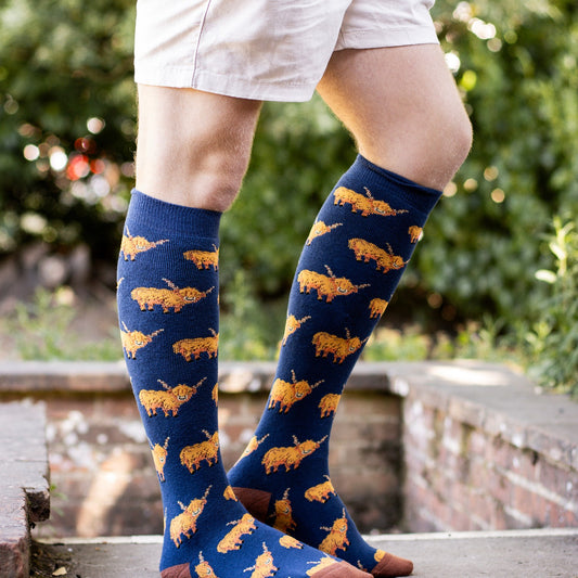 Bartleby Funky Welly Socks Mens Hardy Highland