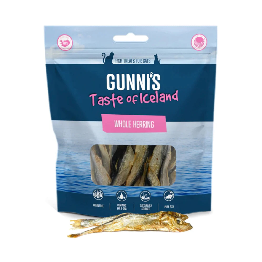 Gunni's Whole Herring Cat Treats