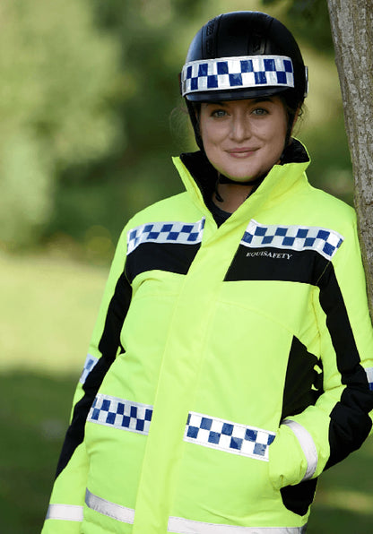 Equisafety Polite Hi-vis Lightweight Waterproof Jacket