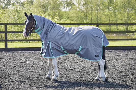 Firefoot Turnout Rug Fixed Neck 200gm Grey/Sage