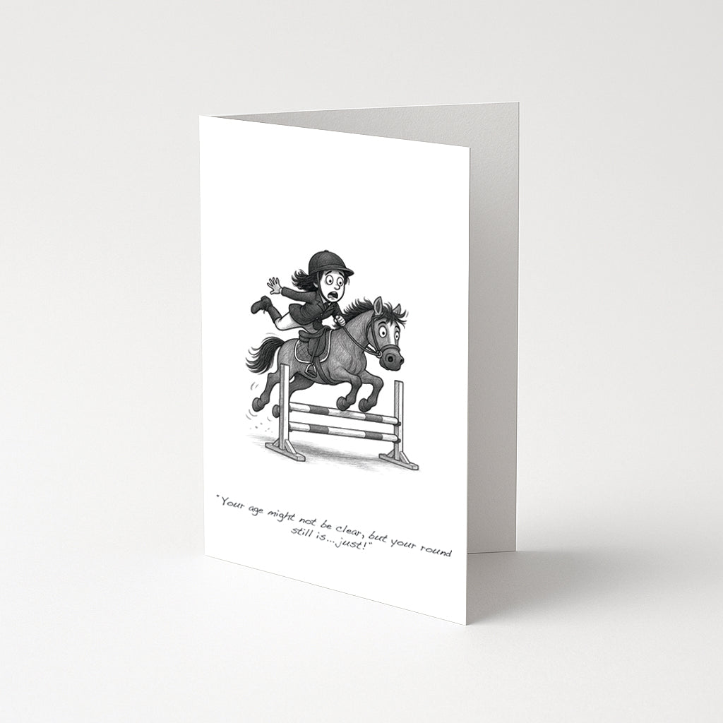 'Clear Round' Greetings Card