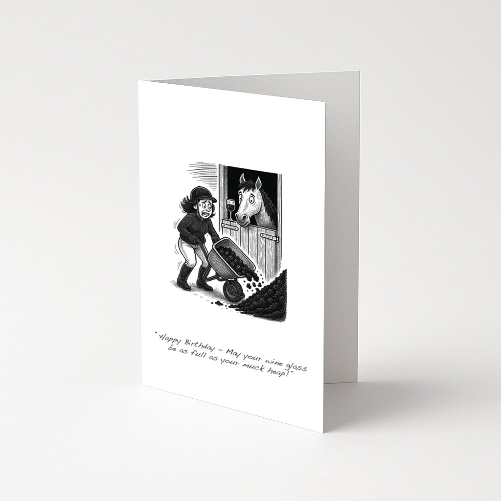 'Muck Heap' Greetings Card