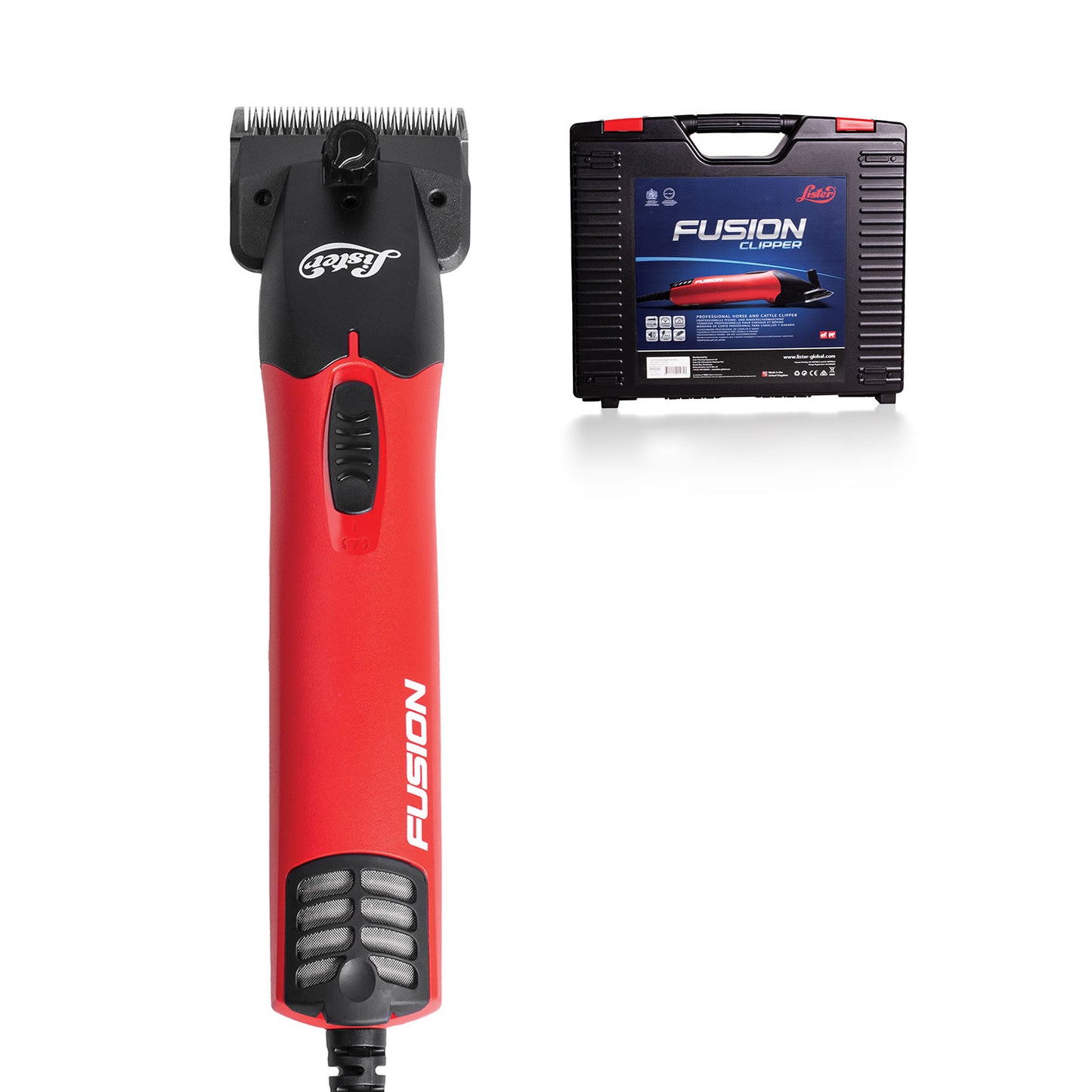 Lister Fusion Equine Clipper Kit - Red