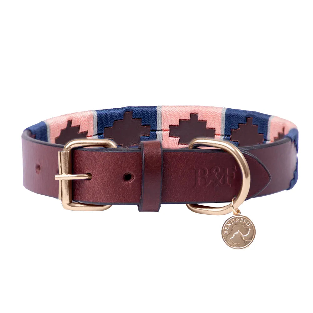 Benji & Flo Sublime Polo Leather Dog Collar