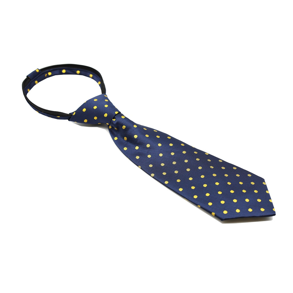 Polka Dot Zipper Tie - Junior - Available in 4 Colours