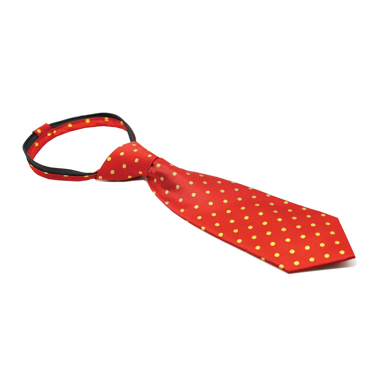 Polka Dot Zipper Tie - Junior - Available in 4 Colours