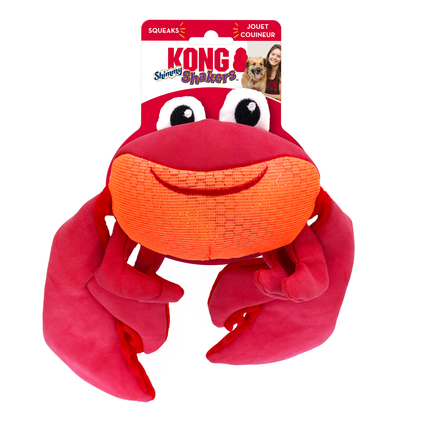 KONG Shakers Shimmy Crab Medium