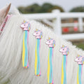 Unicorn Sparkle Horse Mane Tassels (5 Pack)