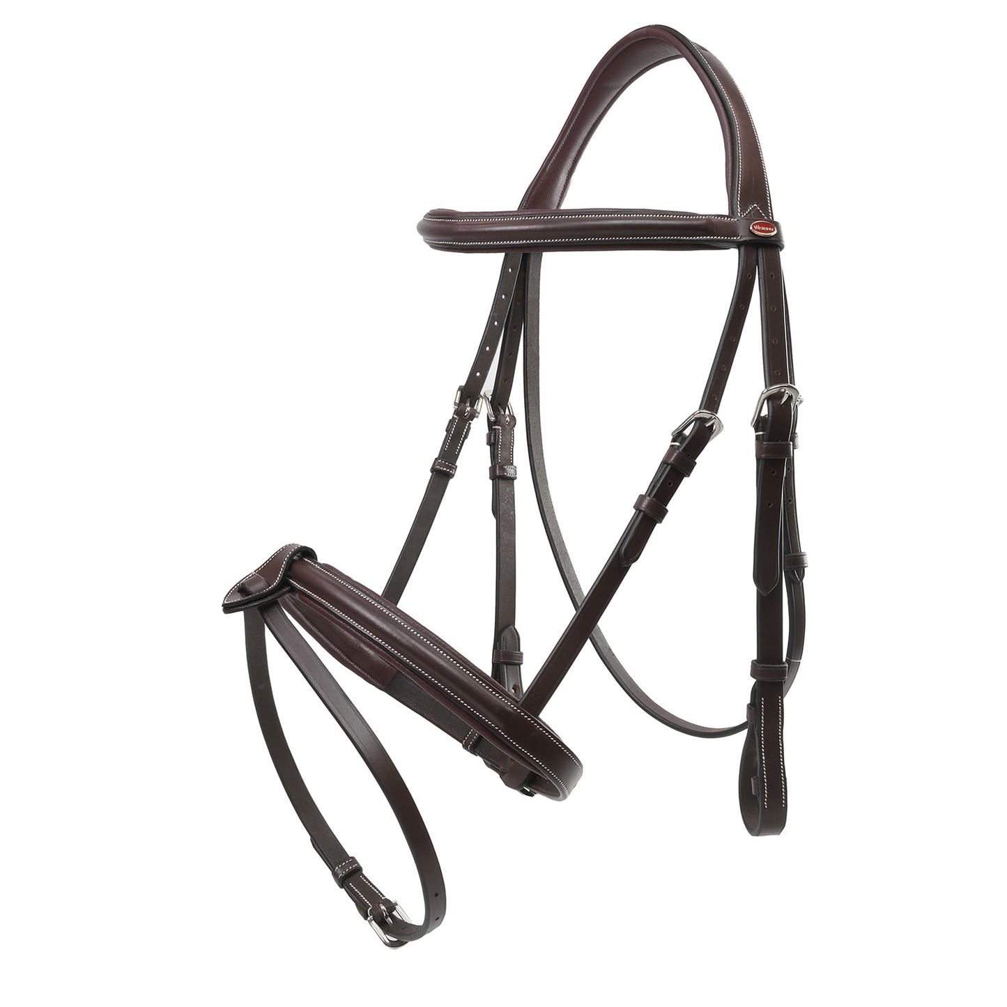 Whitaker Eastwood Raised Flash Bridle C/w Reins - Havana