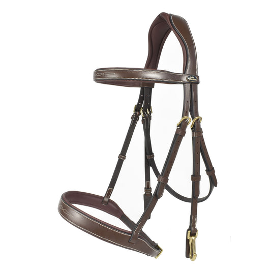 Whitaker Madrid Snaffle Bridle Havana